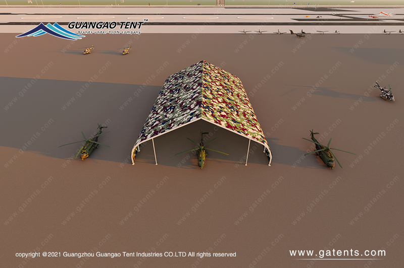 Military hangar tent
